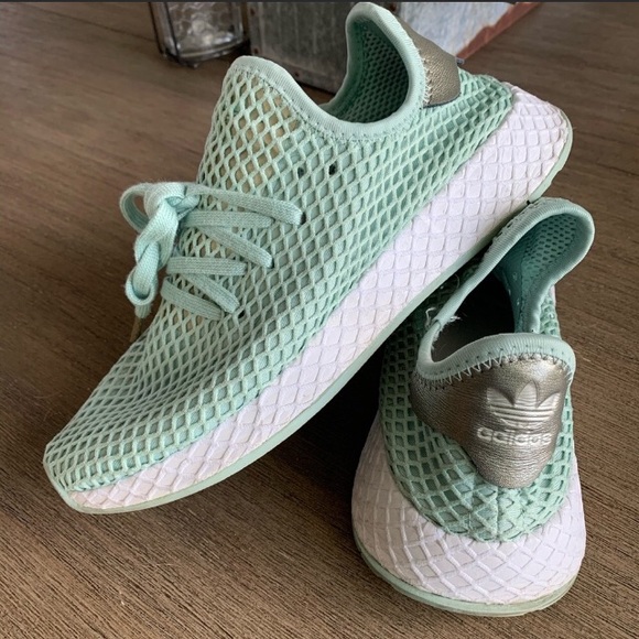 adidas mint green sneakers